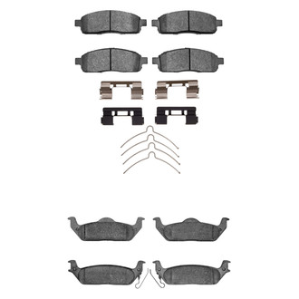 R1 Concepts® - Performance Off-Road/Tow High Friction Formulation Front and Rear Brake Pad Set