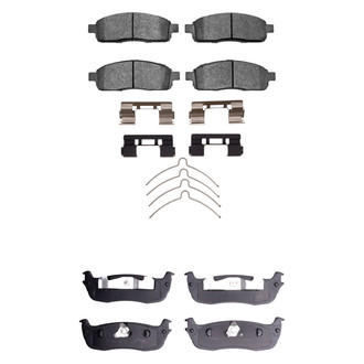 R1 Concepts® - Performance Off-Road/Tow High Friction Formulation Front and Rear Brake Pad Set