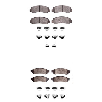 R1 Concepts® - Performance Off-Road/Tow High Friction Formulation Front and Rear Brake Pad Set