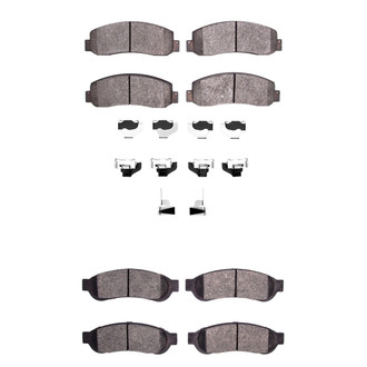 R1 Concepts® - Performance Off-Road/Tow High Friction Formulation Front and Rear Brake Pad Set