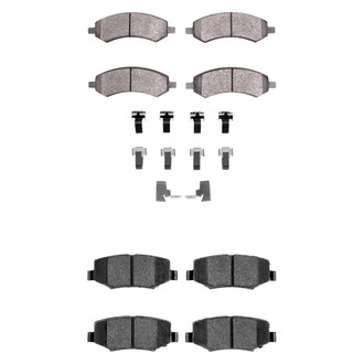 R1 Concepts® - Performance Off-Road/Tow High Friction Formulation Front and Rear Brake Pad Set