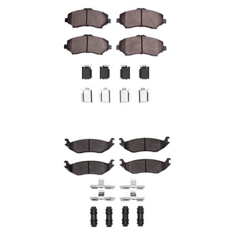 R1 Concepts® - Performance Off-Road/Tow High Friction Formulation Front and Rear Brake Pad Set