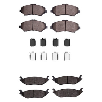 R1 Concepts® - Performance Off-Road/Tow High Friction Formulation Front and Rear Brake Pad Set