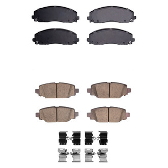 R1 Concepts® - Performance Off-Road/Tow High Friction Formulation Front and Rear Brake Pad Set
