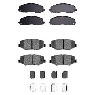 R1 Concepts® - Performance Off-Road/Tow High Friction Formulation Front and Rear Brake Pad Set