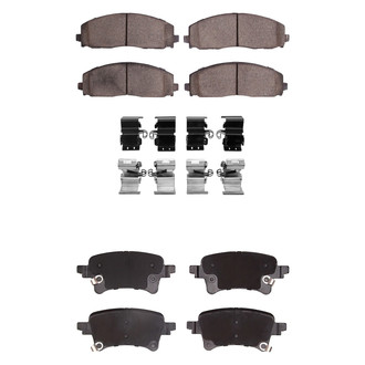 R1 Concepts® - Performance Off-Road/Tow High Friction Formulation Front and Rear Brake Pad Set