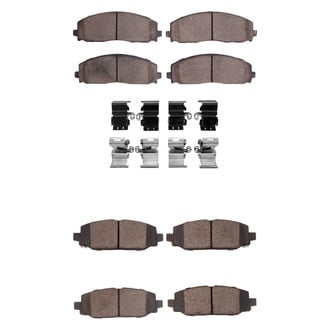 R1 Concepts® - Performance Off-Road/Tow High Friction Formulation Front and Rear Brake Pad Set