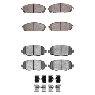 R1 Concepts® - Performance Off-Road/Tow High Friction Formulation Front and Rear Brake Pad Set
