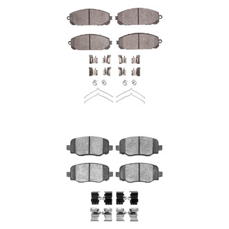 R1 Concepts® - Performance Off-Road/Tow High Friction Formulation Front and Rear Brake Pad Set