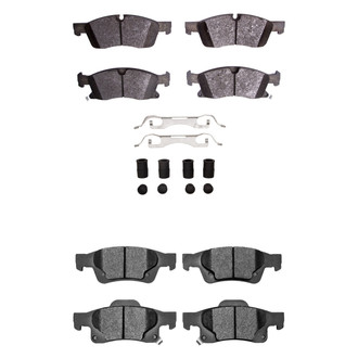 R1 Concepts® - Performance Off-Road/Tow High Friction Formulation Front and Rear Brake Pad Set