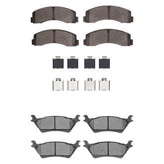 R1 Concepts® - Performance Off-Road/Tow High Friction Formulation Front and Rear Brake Pad Set