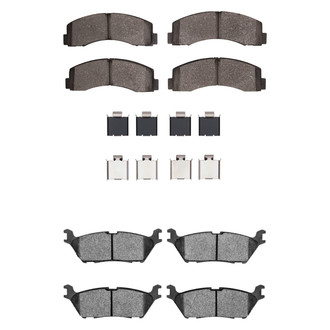 R1 Concepts® - Performance Off-Road/Tow High Friction Formulation Front and Rear Brake Pad Set