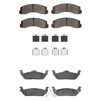 R1 Concepts® - Performance Off-Road/Tow High Friction Formulation Front and Rear Brake Pad Set