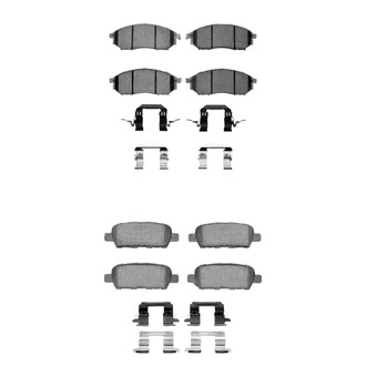 R1 Concepts® - Optimum OEp Front and Rear Brake Pad Set