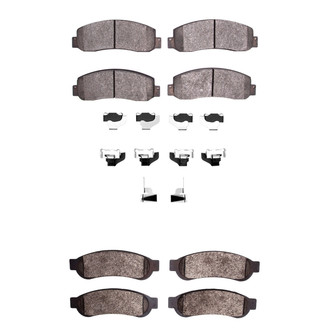 R1 Concepts® - Optimum OEp Front and Rear Brake Pad Set