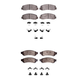 R1 Concepts® - Optimum OEp Front and Rear Brake Pad Set