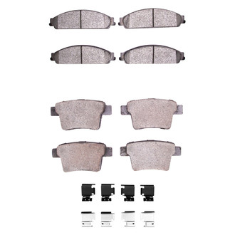 R1 Concepts® - Optimum OEp Front and Rear Brake Pad Set
