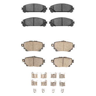 R1 Concepts® - Optimum OEp Front and Rear Brake Pad Set