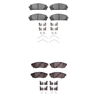 R1 Concepts® - Optimum OEp Front and Rear Brake Pad Set