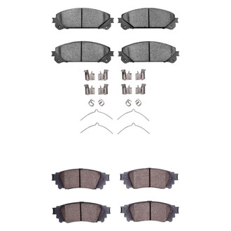 R1 Concepts® - Optimum OEp Front and Rear Brake Pad Set
