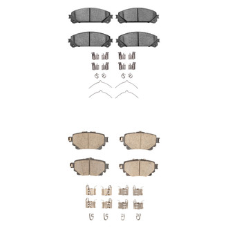 R1 Concepts® - Optimum OEp Front and Rear Brake Pad Set