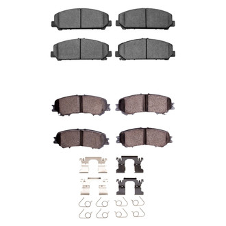 R1 Concepts® - Optimum OEp Front and Rear Brake Pad Set