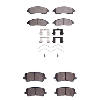 R1 Concepts® - Optimum OEp Front and Rear Brake Pad Set