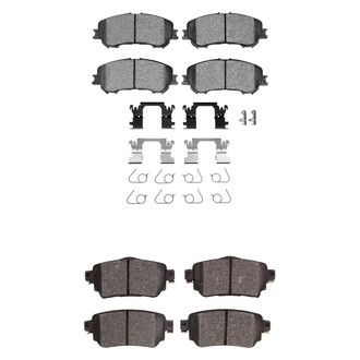R1 Concepts® - Optimum OEp Front and Rear Brake Pad Set