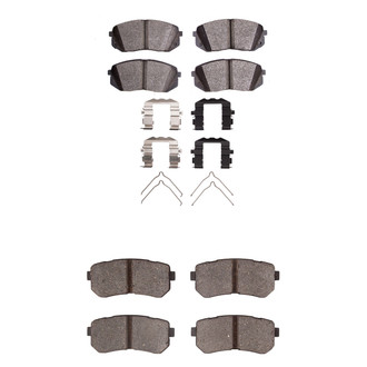R1 Concepts® - Optimum OEp Front and Rear Brake Pad Set
