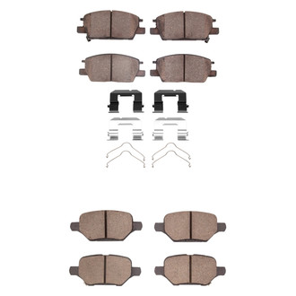 R1 Concepts® - Optimum OEp Front and Rear Brake Pad Set