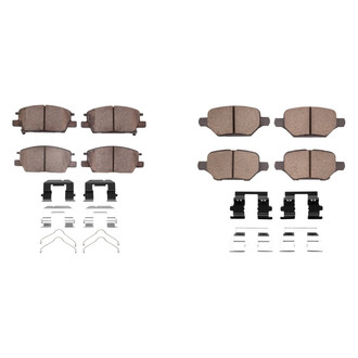 R1 Concepts® - Optimum OEp Front and Rear Brake Pad Set
