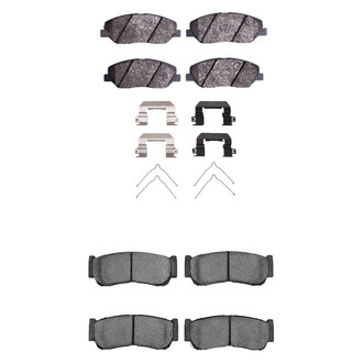 R1 Concepts® - Optimum OEp Front and Rear Brake Pad Set