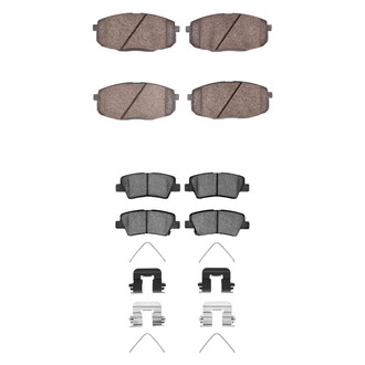 R1 Concepts® - Optimum OEp Front and Rear Brake Pad Set