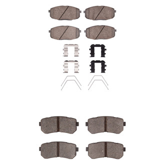 R1 Concepts® - Optimum OEp Front and Rear Brake Pad Set