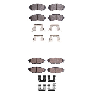 R1 Concepts® - Optimum OEp Front and Rear Brake Pad Set