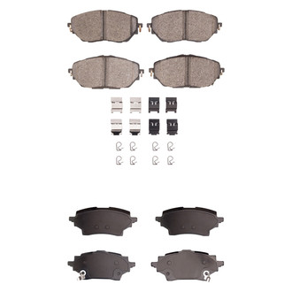 R1 Concepts® - Optimum OEp Front and Rear Brake Pad Set