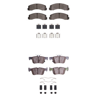 R1 Concepts® - Optimum OEp Front and Rear Brake Pad Set