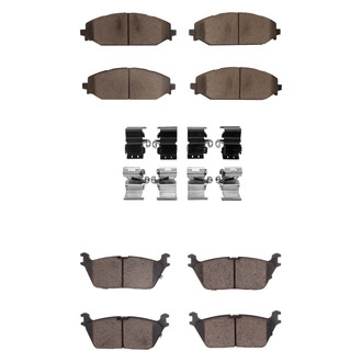 R1 Concepts® - Optimum OEp Front and Rear Brake Pad Set