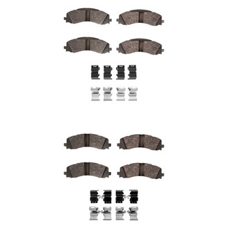 R1 Concepts® - Optimum OEp Front and Rear Brake Pad Set