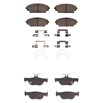R1 Concepts® - Optimum OEp Front and Rear Brake Pad Set