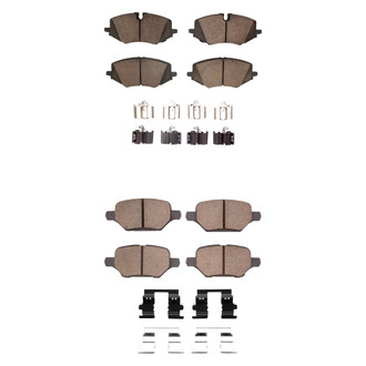 R1 Concepts® - Optimum OEp Front and Rear Brake Pad Set