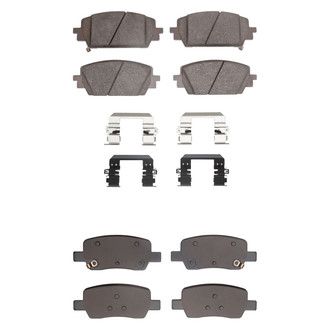 R1 Concepts® - Optimum OEp Front and Rear Brake Pad Set