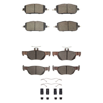 R1 Concepts® - Optimum OEp Front and Rear Brake Pad Set