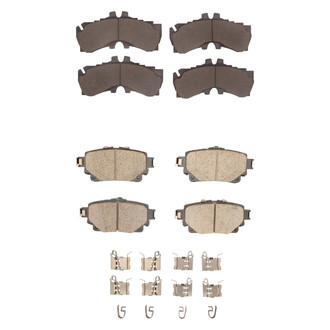 R1 Concepts® - Optimum OEp Front and Rear Brake Pad Set