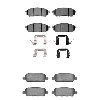 R1 Concepts® - Optimum OEp Front and Rear Brake Pad Set