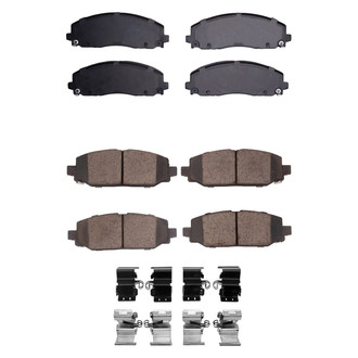R1 Concepts® - Optimum OEp Front and Rear Brake Pad Set