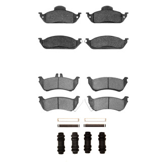 R1 Concepts® - Euro Ceramic Front and Rear Brake Pad Set