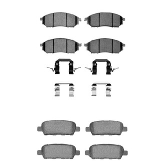 R1 Concepts® - Euro Ceramic Front and Rear Brake Pad Set
