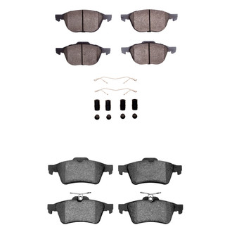 R1 Concepts® - Euro Ceramic Ceramic Front and Rear Brake Pad Set