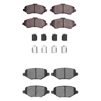 R1 Concepts® - Euro Ceramic Ceramic Front and Rear Brake Pad Set